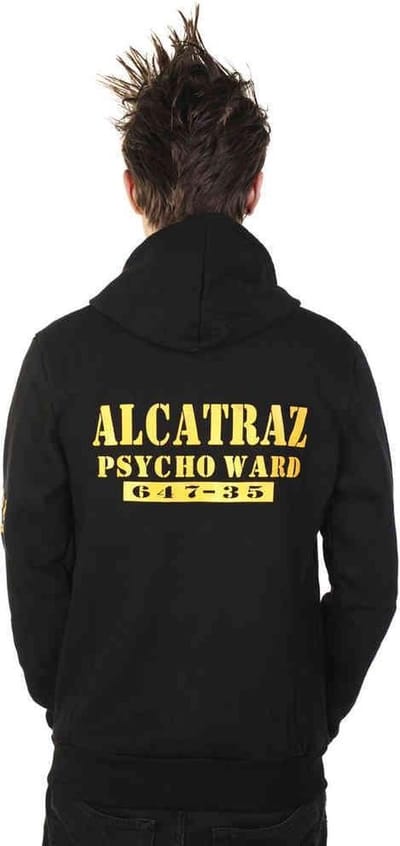 Banned - ALCATRAZ Vest met capuchon - S - Zwart