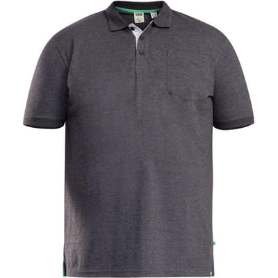 Duke Heren D555 Grant Pique Kingsize poloshirt 2XL houtskool