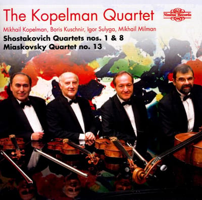 Kopelman String Quartet - Shostakovich: Quartets Nos. 1 & 8 | Miaskovsky: Quartet No. 13 (CD)