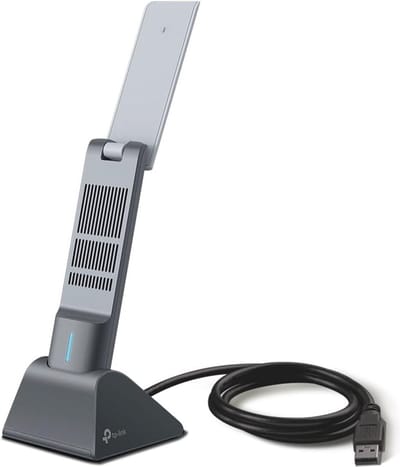 Draadloze USB Adapter AX1800 met WiFi 6 - Dual Band, Hoge Snelheid, Groter Bereik, MU-MIMO, WPA3 Beveiliging