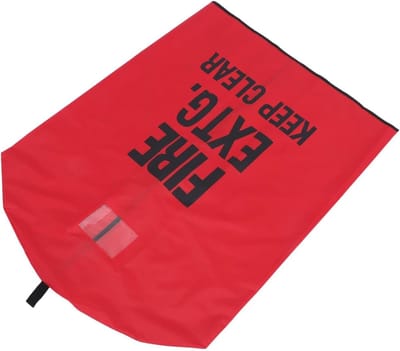 Brandblusser Beschermhoes - Veiligheidsafdekking - Buiten Beschermen - Vorstbestendig - 100x75cm - Rood