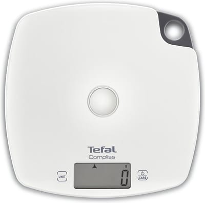 Tefal BC1000V1 Compliss - Keukenweegschaal - 5 kg / 1 g schaal - Groot plastic platform - Tarra-functie - LCD-display
