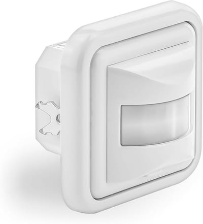 Inbouw Infrarood Bewegingsmelder voor Binnenruimtes met Lichtsensor - 160° Detectie en 9m Bereik