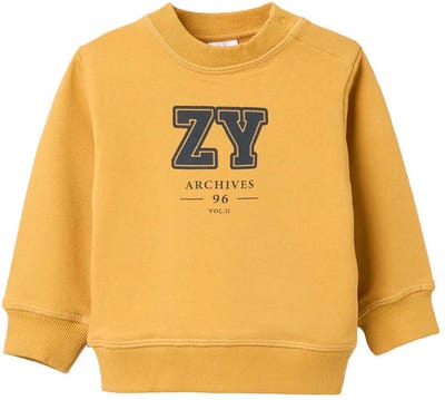 Zippy 3107487101 Sweatshirt Geel 6-9 Months Jongens