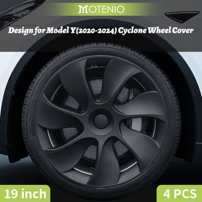 4-delige Set Wielkappen voor Tesla Model Y 2020–2024 – 19 Inch – Cycloonstijl Rechts & Links – Vervangende Wielkappen