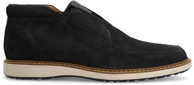 Manfield - Heren - Donkerblauwe suède chelsea boots - Maat 40