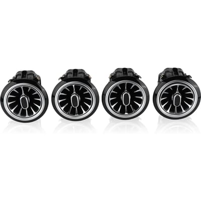Kit de 4 lumières d'ambiance LED Turbine pour aérateurs avant 64 couleurs Remplacement pour MercedesBenz Classe G W463 W464 20192021 black