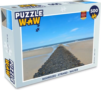 Puzzel Noordzee - Strand - Water - Legpuzzel - Puzzel 500 stukjes
