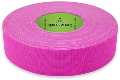 Hoogwaardige IJs- en Inline Hockey Racketgrip Tape 24mm x 25m Neon Roze