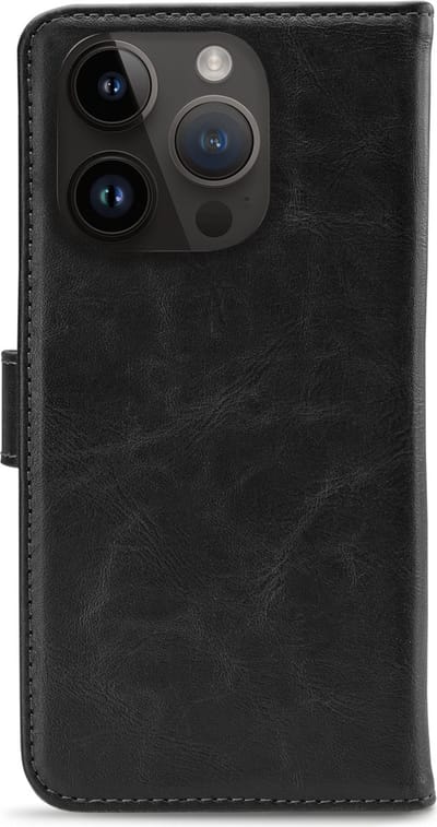 My Style Telefoonhoesje geschikt voor Apple iPhone 14 Pro Hoesje | My Style Flex Wallet Bookcase Portemonnee | Pasjeshouder voor 3 Pasjes | Telefoonhoesje voor Pinpas / OV Kaart / Rijbewijs - Zwart