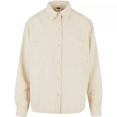 Urban Classics - Oversized Twill Blouse - XS - Beige