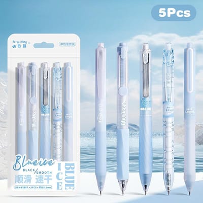 5 stuks Mode Gelpennenset Effen Kleur Schattig Sneldrogend Neutrale Pennen Mooie Studenten Schrijfwaren School Kantoor Benodigdheden