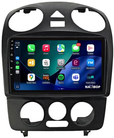 Geschikt voor Volkswagen Beetle (2004 t/m 2010) | 4+64GB 8-CORE | 9 inch Android 15.0 CarPlay autoradio | Draadloos CarPlay & Android Auto | Externe microfoon | Bluetooth & WiFi | NAVIBOP NB-5086 | Bouwjaar 2004 t/m 2010