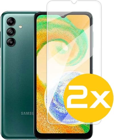 Screenprotector Geschikt Voor Samsung Galaxy A04S - Glasplaat - Tempered Glass - 2 Stuks