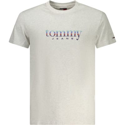 Tommy Hilfiger Grijze Katoenen Heren T-Shirt