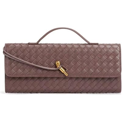 Handgeweven Tas, Modieuze Single-shoulder Traditionele Baguettetas, Orgel Diner Tas, Handgedragen Crossbody Dames Tas gray