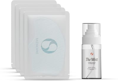 Skèncare The Routine - The Glow Duo - Collageen behandeling voor Thuis - Anti-aging Set - Collageen Masker - 4 behandelingen