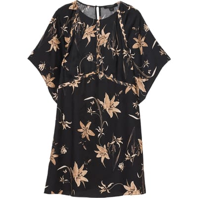 AllSaints Xena Dress Petra Sepia Brown Taglia: 2 | Abiti Mini Outlet | Donna | Marrone