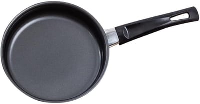 Mini Koekenpan - Ontbijtpan Bakplaat - Kleine Gerechten Maken - Antiaanbaklaag - 22 cm Lengte - Zwart