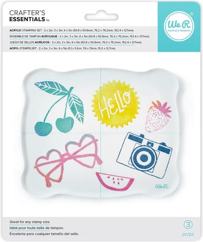 We R Memory Keepers acrylic stamp block set