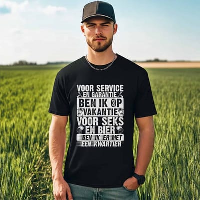 AGRIFANS® Service en Garantie - Heren T-shirt - S