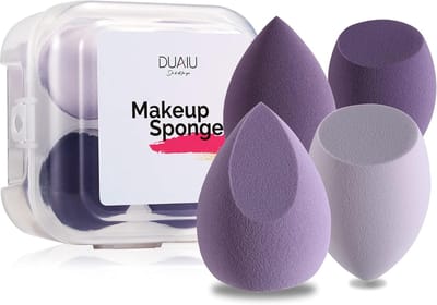 Make-upspons Set van 4 Kleuren voor Perfecte Makeup Applicatie
