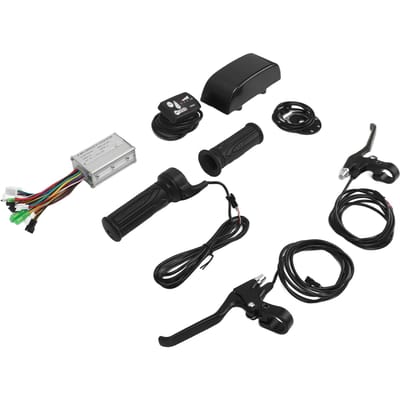 Elektrische Fiets Conversie Kit S800 Paneel 15A Controller Remhendel en Draaigreep voor 250W black