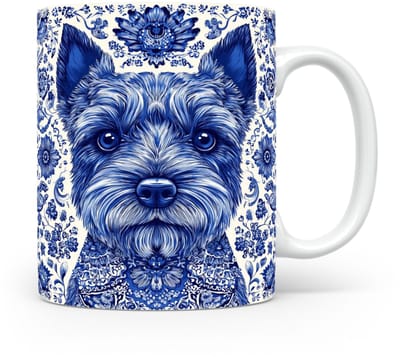 Mok Norwich terrier Beker voor koffie of tas voor thee, cadeau voor dierenliefhebbers, moeder, vader, collega, vriend, vriendin, kantoor, opa, oma, hond, kerst, sinterklaas, verjaardag