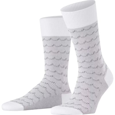 FALKE Sea Rock gedessineerd katoen Sokken heren wit - maat 39-42