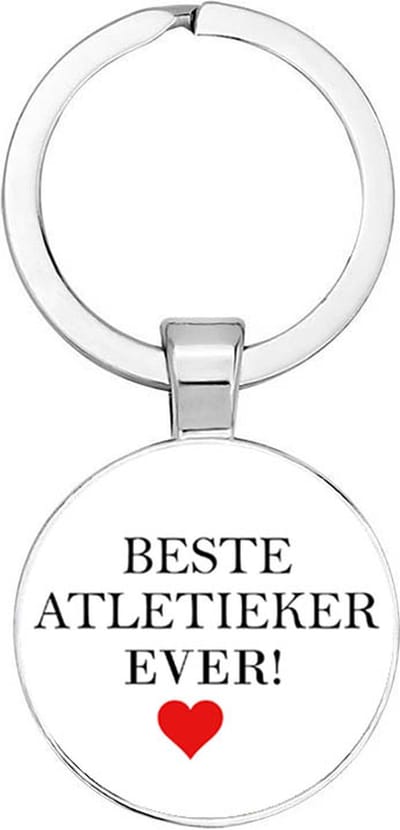 Akyol - Beste atletieker ever Sleutelhanger - atletiek - iemand die aan atletiek doet - professional atletieker - sport - atletiek - beste ooit - cadeau - verjaardag - kado - geschenk - gift - verrassing - 2,5 x 2,5 CM
