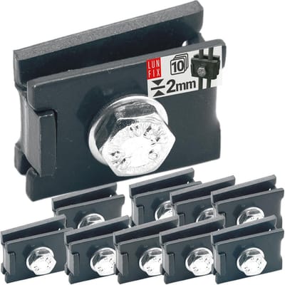 Hekverbinder Hoek - Stalen Bevestiger - Omheining Versterken - Gepoedercoat Staal - 6x20mm - Antraciet