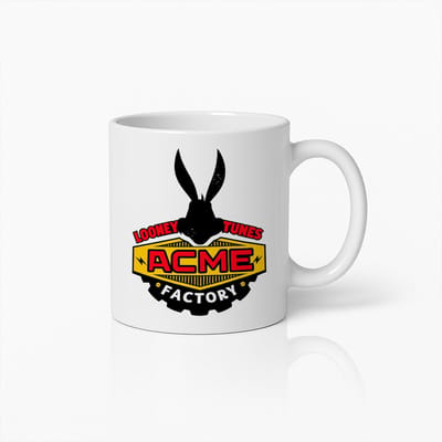 Looney Tunes ACME Factory Mok 330ml – Cartoon Koffiebeker – Leuk Cadeau voor Animatie & Retro Fans
