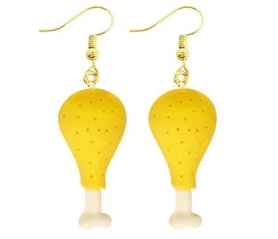 Akyol - kippenpoot oorbellen – Oorbellen dames - oorbellen meisjes - Oorhangers dames - leuke donut oorbellen - Sieraad- eten oorbellen - oorbellen cadeau - verjaardag - grappige oorhangers - Valentijn cadeau