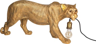 Dierenlamp LUIPAARD GOUD  xxl 77 cm.