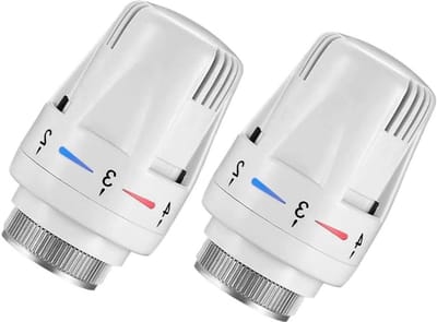 SnelShoppen - 2 Stuks Thermostatische Radiator Koppen met Automatische Temperatuur Controle - Anti-vries Radiatorkranen voor Verwarmingssystemen in Hu