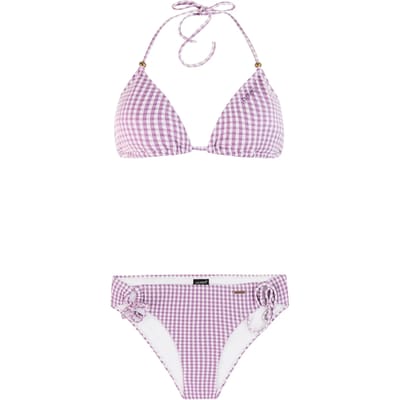 Protest PRTLife - Triangel bikini set Dames - Koordsluiting - Uitneembare vulling - Medium dekking - Paars