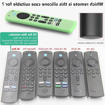 Silicone Afstandsbediening Hoes voor Fire TV Stick 4K Max - 2 Stuks in Groen en Lichtblauw met Lanyard en Bescherming tegen Vuil en Krassen