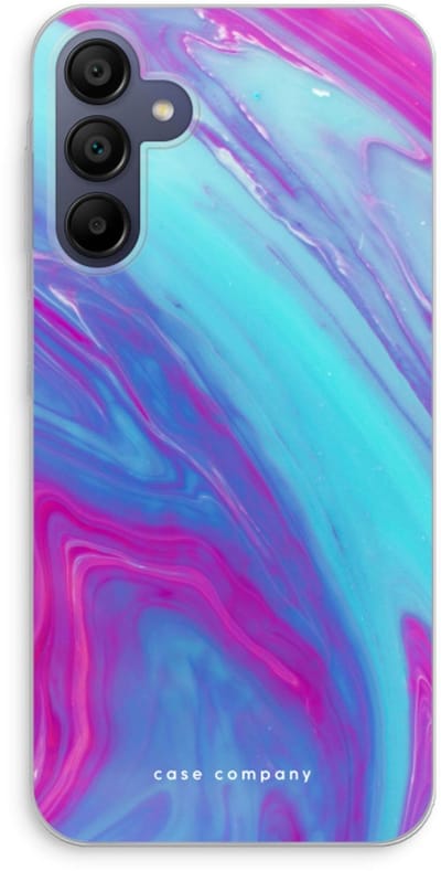 Case Company® - Hoesje geschikt voor Samsung Galaxy A15 hoesje - Zweverige regenboog - Soft Cover Telefoonhoesje - Bescherming aan alle Kanten en Schermrand