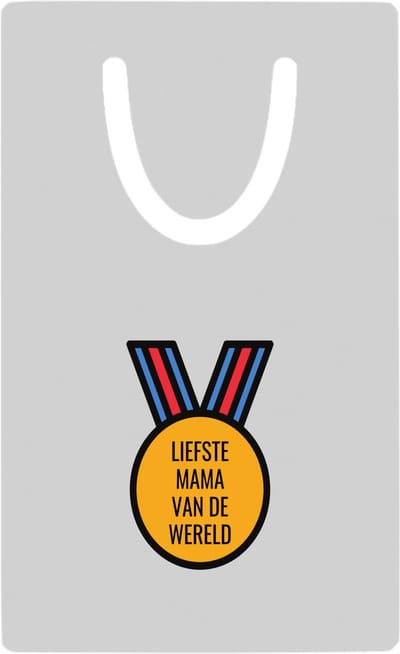 Hacebo® - liefste mama van de wereld metalen boekenlegger- Mama - de liefste moeder - Moeder cadeautjes - moederdag - verjaardagscadeau - verjaardag - cadeau - geschenk - kado - gift - moeder artikelen Bladwijzer boekenleggers - 7.6 cm x 5cm