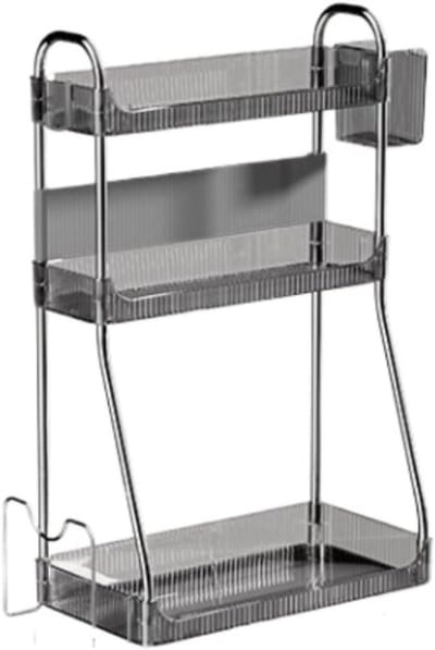Kruidenrek Organizer - Aanrecht Opberger - Keuken Ordenen - 3-Tier Ontwerp - 63.5 cm Pakket - Metaal