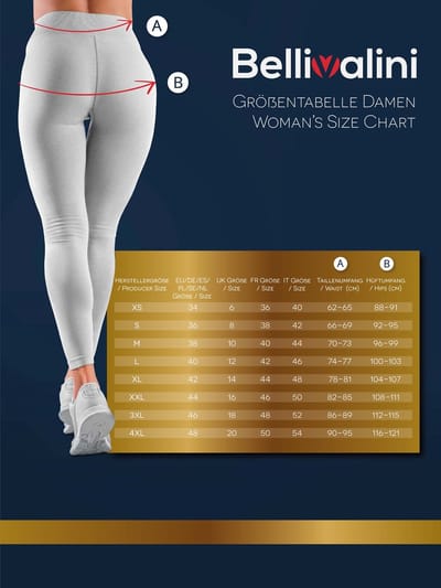 Bellivalini BLV-BLV50-148-LE Dames Capri Leggings - Sport - Vrijetijdsbroek - 3/4 Lengte - Viscose - Sporbroek - Yogabroek - Gemêleerd - S