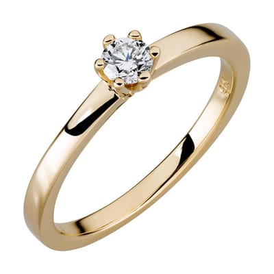 Orolino Ring Gold 585 mit natürlichem Brillant 0,25 ct.