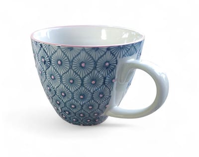 Floz Design grote mok 500 ml - met voelbaar patroon - heerlijk ruime mok voor koffie en thee - fairtrade