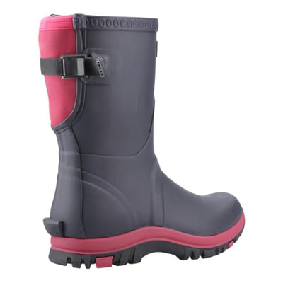 Cotswold Dames/Dames Realm Verstelbare Wellington Laarzen (Marine / Roze)