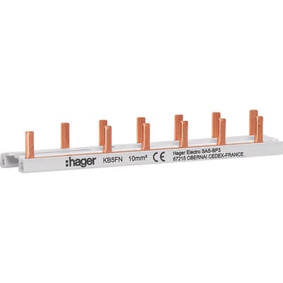 Hager VISION-aansluitrail - KB5FN - E2Z6S