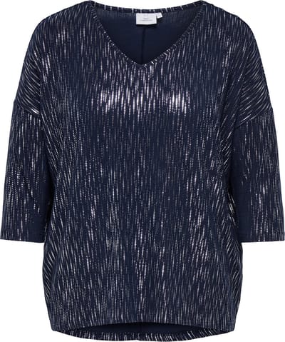 ONLY CARMAKOMA - CARFOILA 3/4 V-NECK TOP JRS - Dames - Blouses