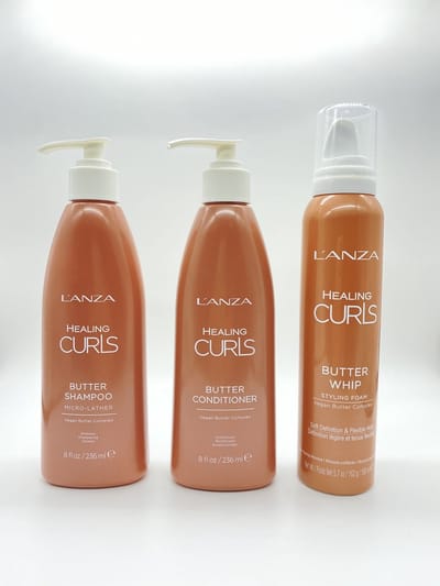 Lánza Healing Curls set - Butter shampo - Butter conditioner - Butter whip mouse