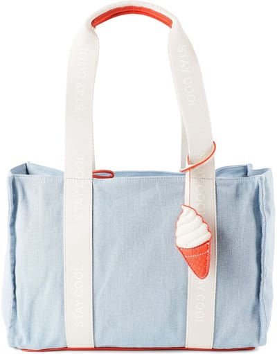 TOM TAILOR shopper Azura Zip Shopper Light Denim Blue Lichtblauw