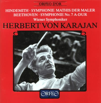 Wiener Symphoniker, Herbert von Karajan - Hindemith: Mathis-Symphonie | Beethoven: Symphonie No. 7 A-dur (CD)