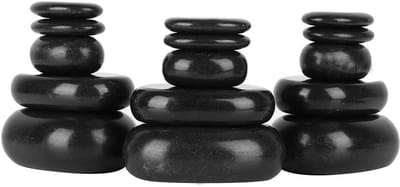 Massagestenen Set - Basalt Stenen voor Hotstone Massage - 20 Stuks - Complete Starterset met Stenen - Ontspanning Thuis - Wellness Behandeling